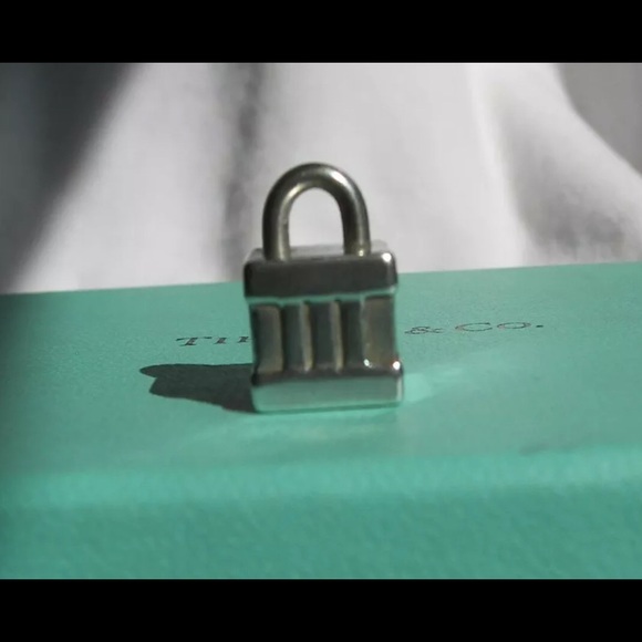 Tiffany & Co. Silver Atlas Cube Lock Charm - Picture 4 of 5